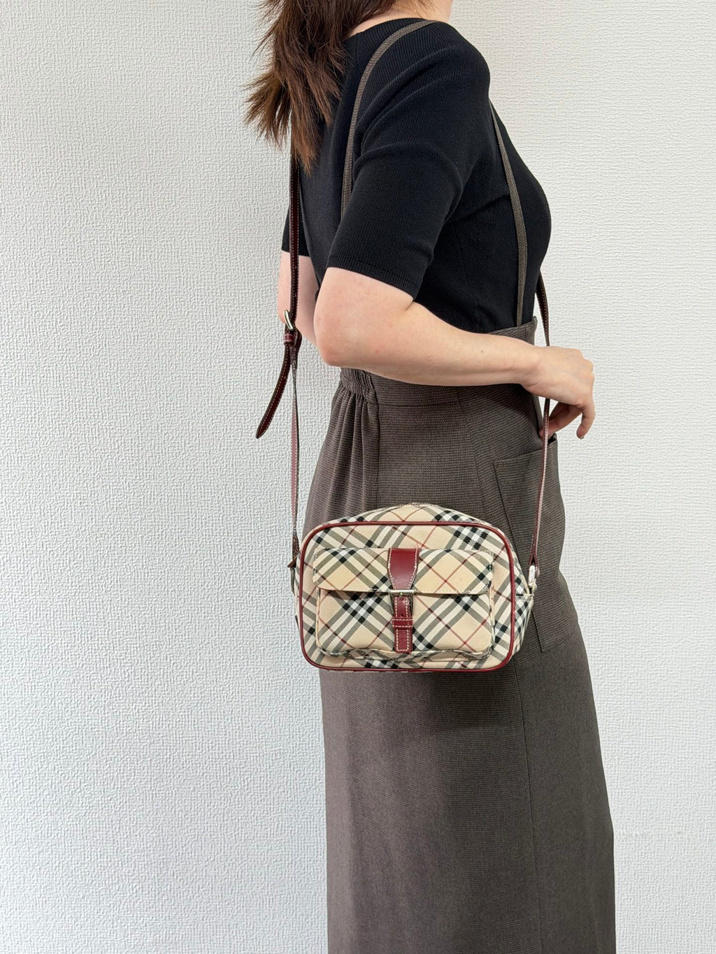 BURBERRY Blue Label Nova Check Pocket Crossbody Bag