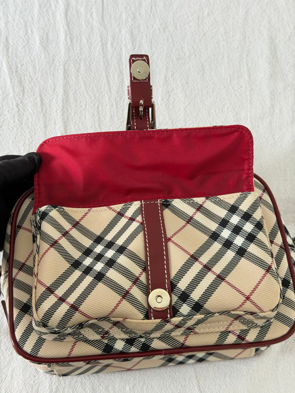 BURBERRY Blue Label Nova Check Pocket Crossbody Bag