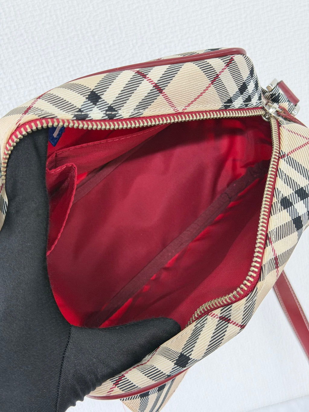 BURBERRY Blue Label Nova Check Pocket Crossbody Bag