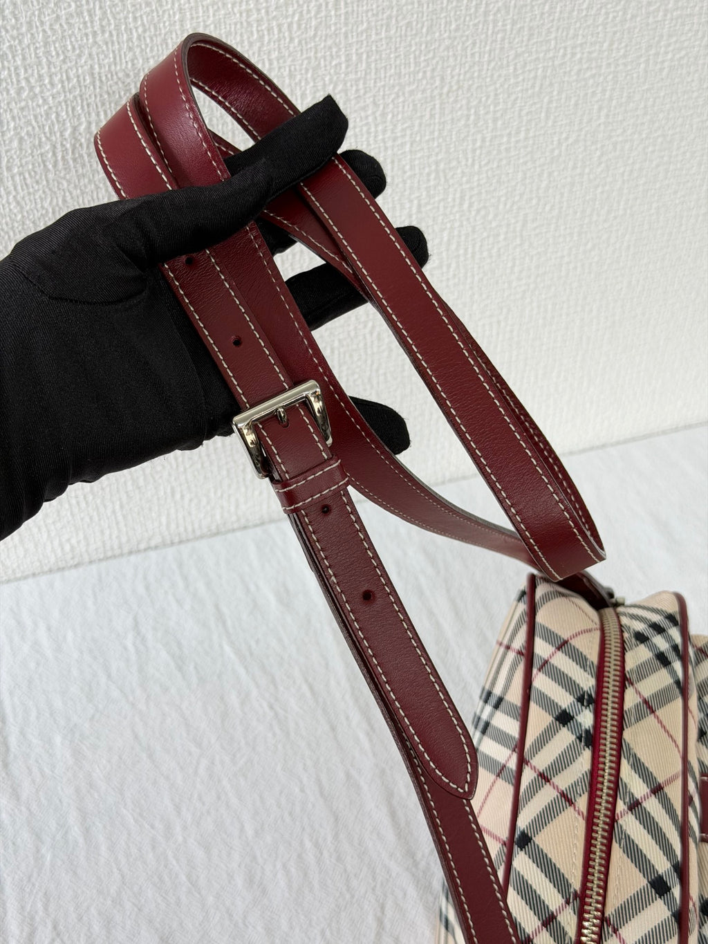 BURBERRY Blue Label Nova Check Pocket Crossbody Bag