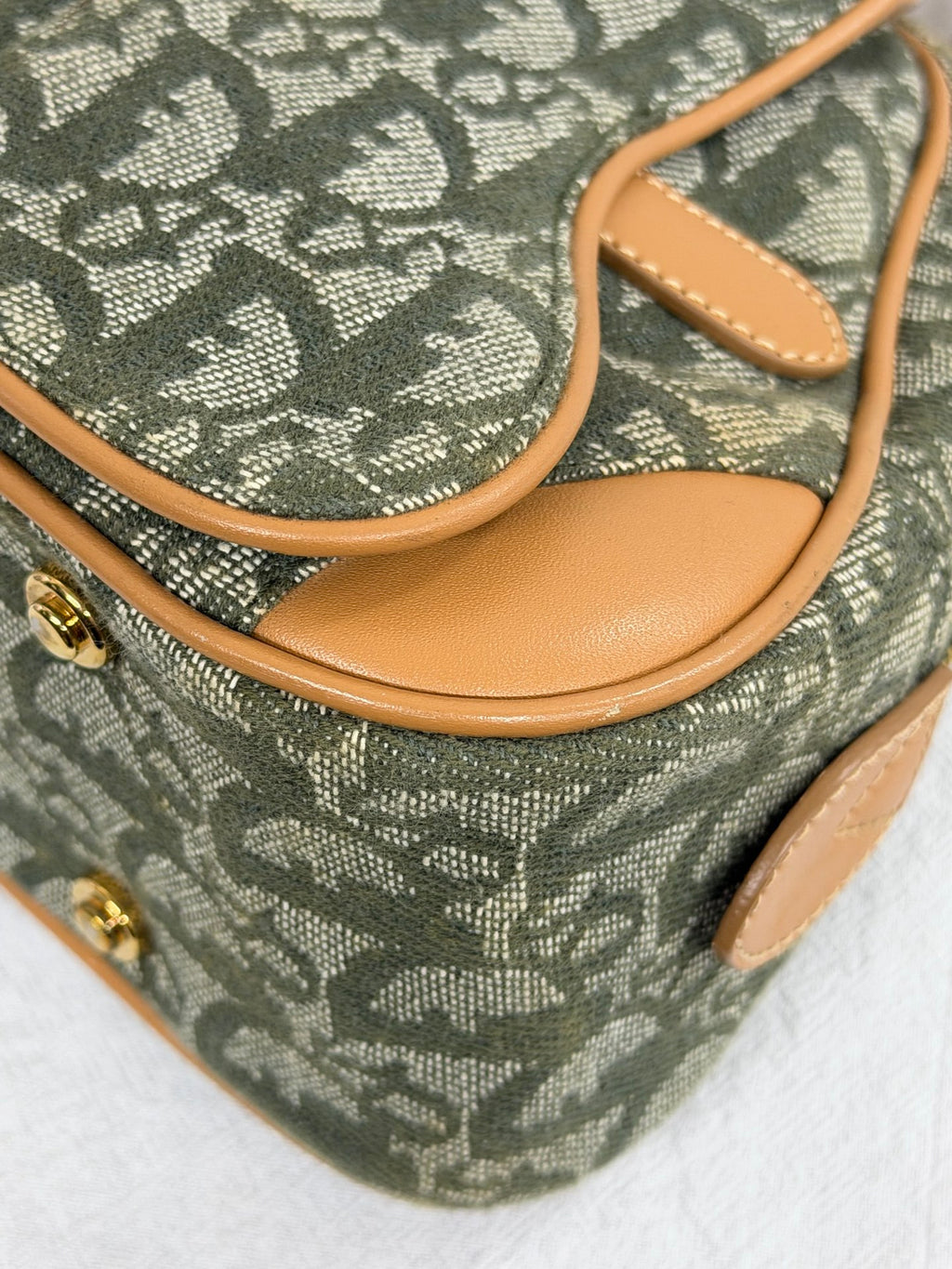 Christian Dior  Diorissimo Trotter Double Saddle Bowling Bag