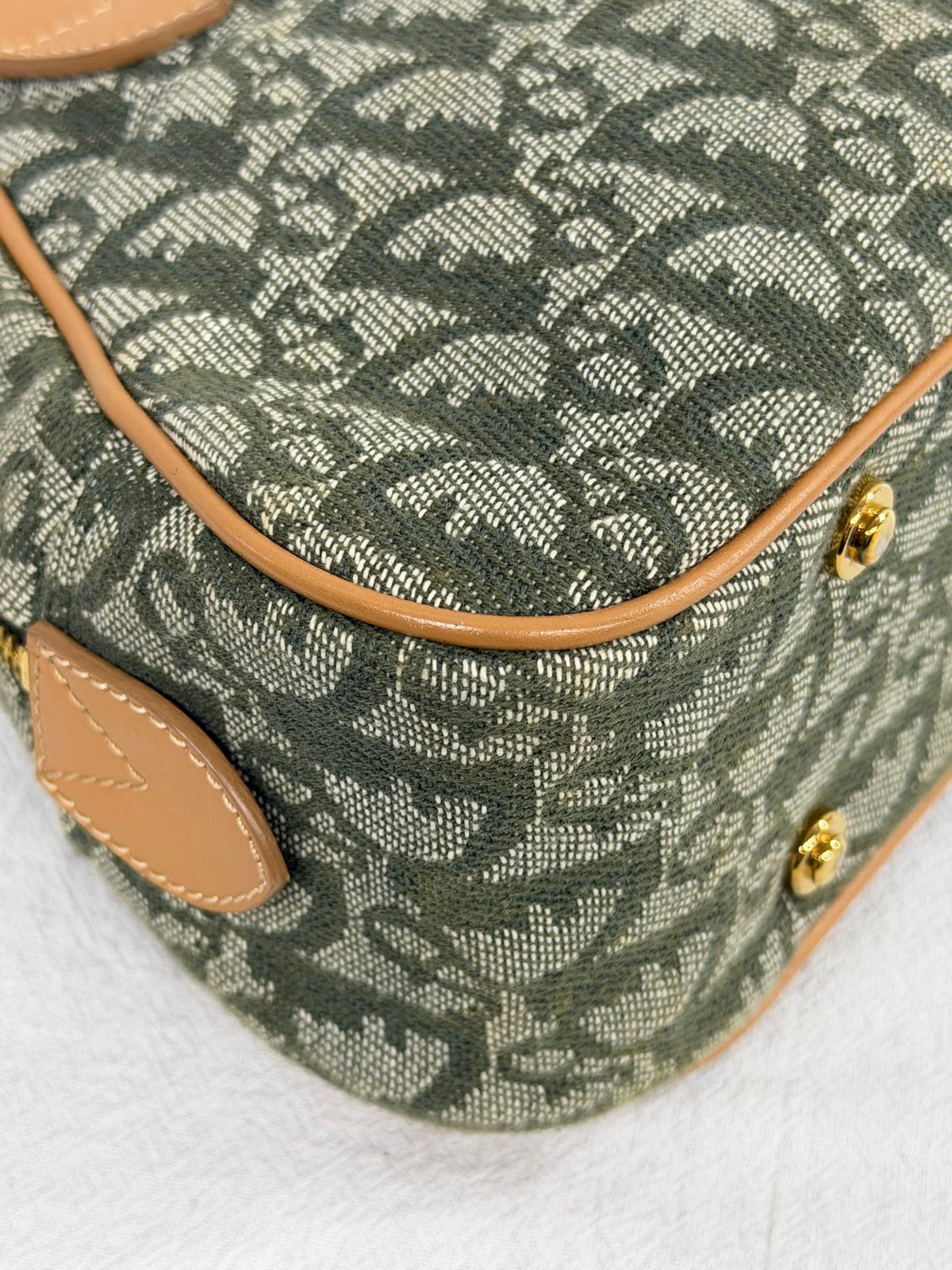 Christian Dior  Diorissimo Trotter Double Saddle Bowling Bag