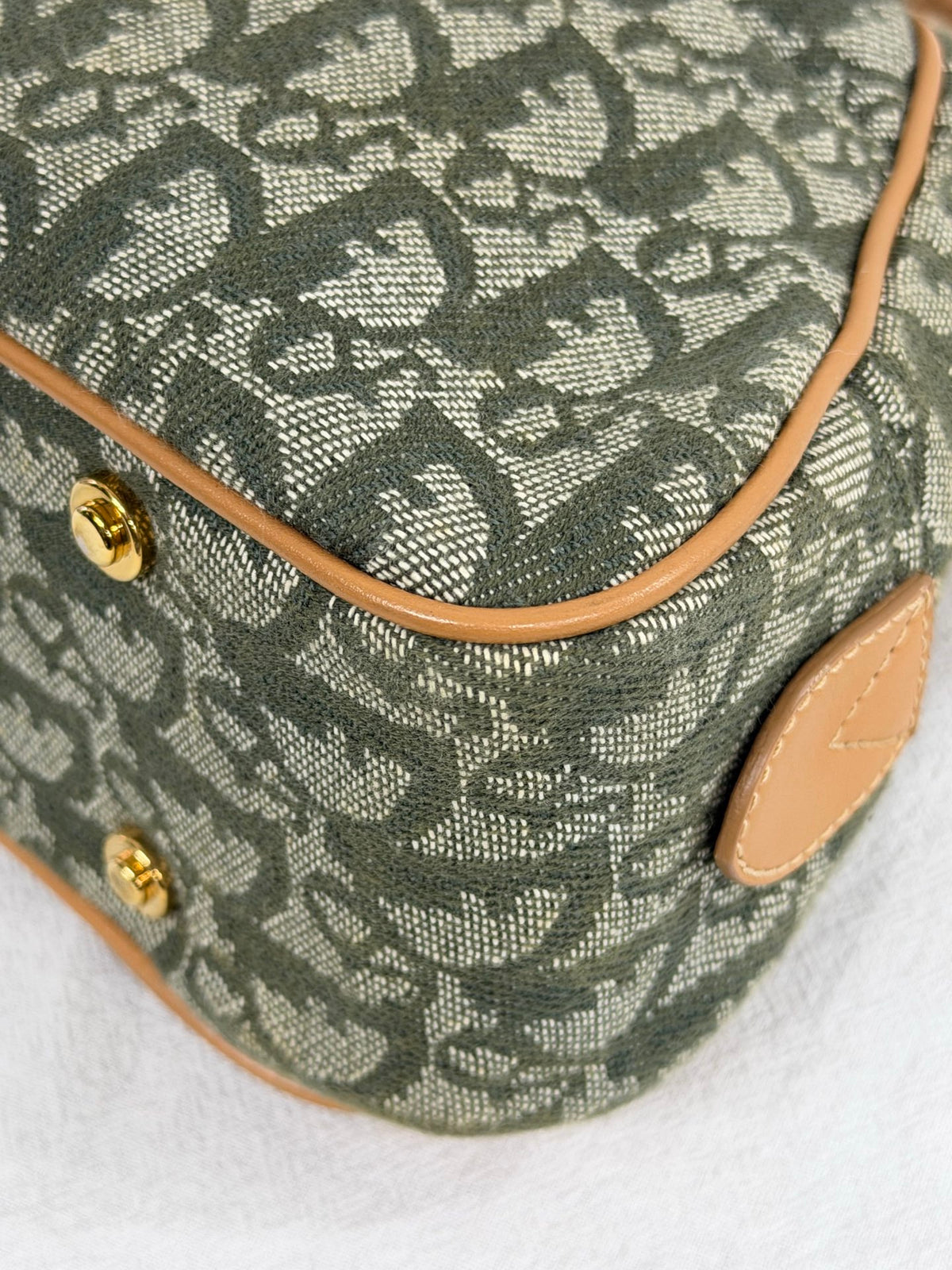 Christian Dior  Diorissimo Trotter Double Saddle Bowling Bag
