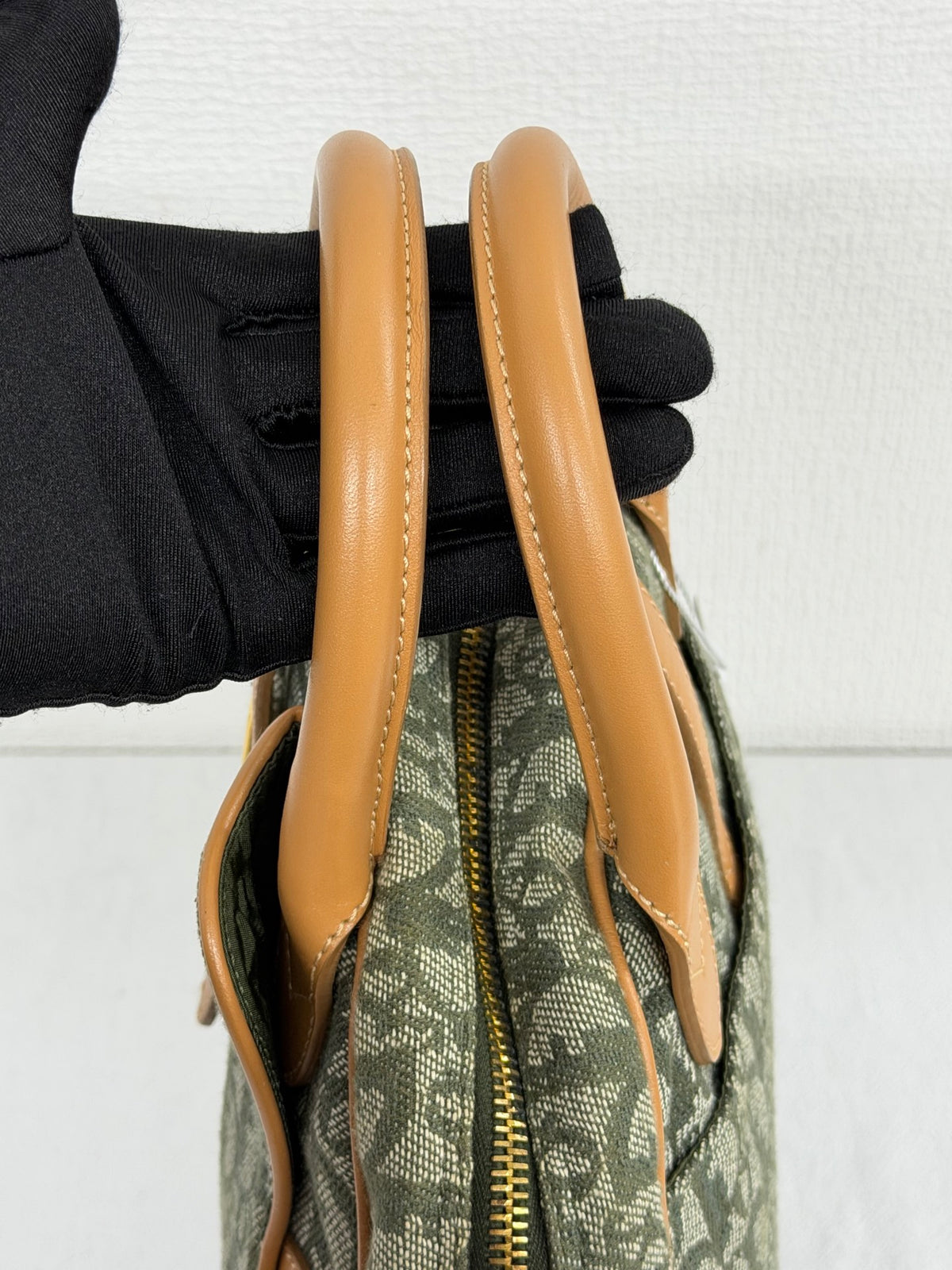 Christian Dior  Diorissimo Trotter Double Saddle Bowling Bag