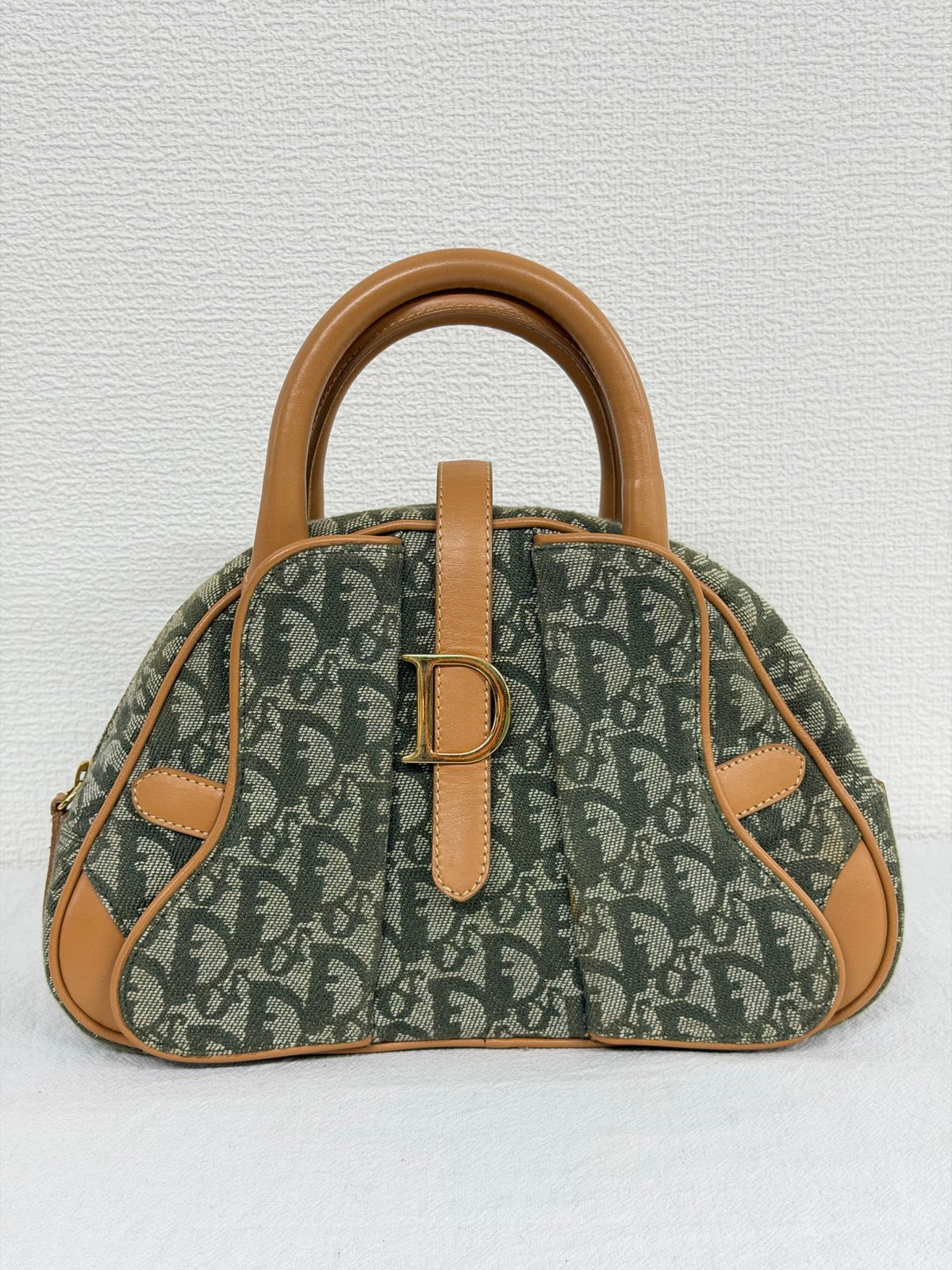 Christian Dior  Diorissimo Trotter Double Saddle Bowling Bag