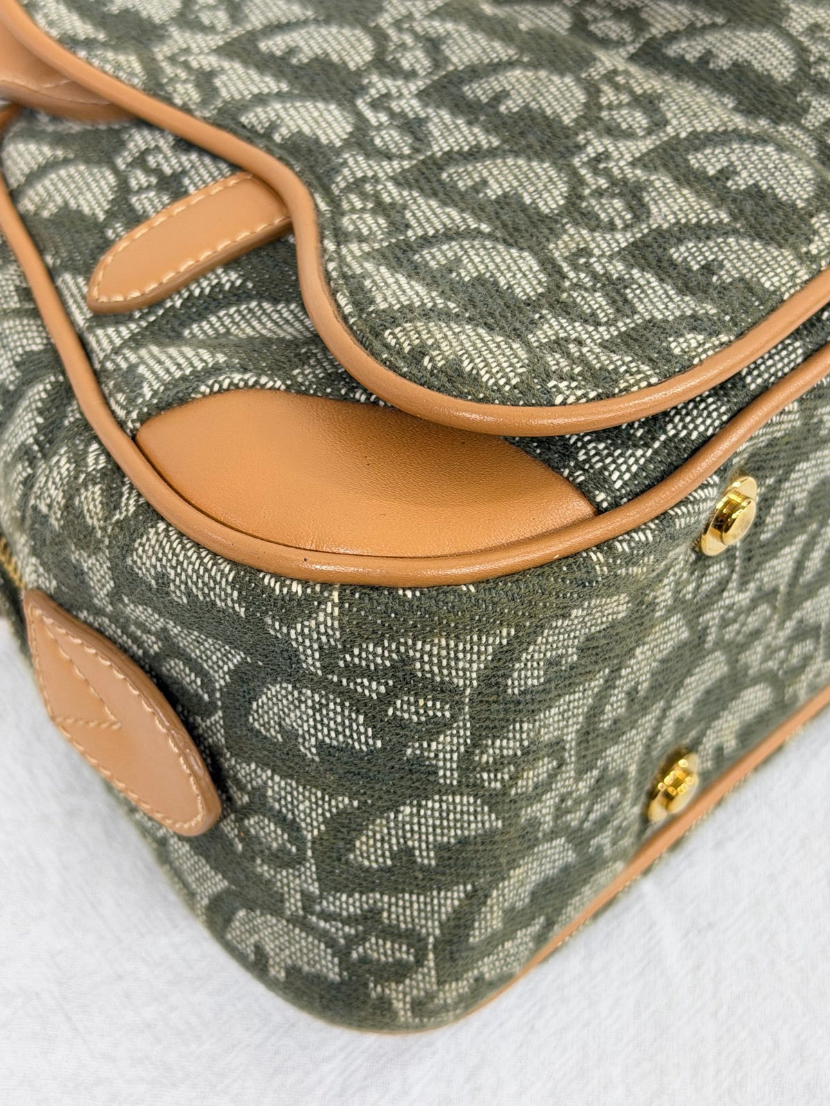 Christian Dior  Diorissimo Trotter Double Saddle Bowling Bag