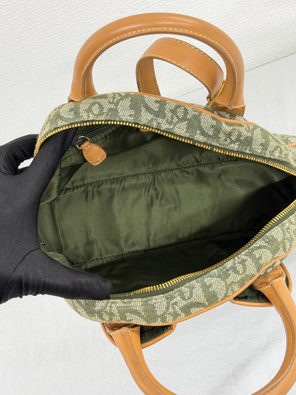 Christian Dior  Diorissimo Trotter Double Saddle Bowling Bag