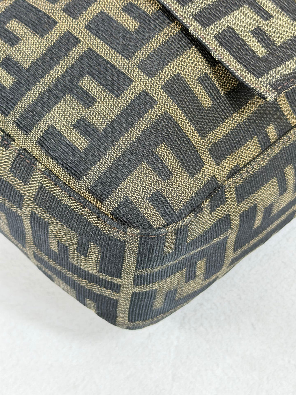 FENDI Zucca Maxi Mamma Baguette Flap Bag