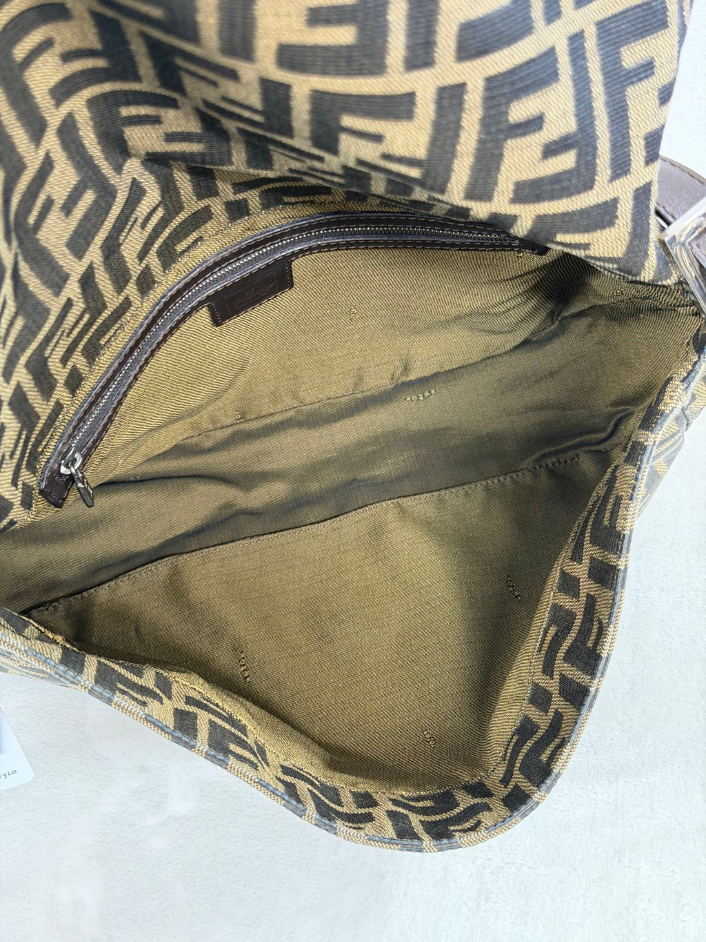 FENDI Zucca Maxi Mamma Baguette Flap Bag