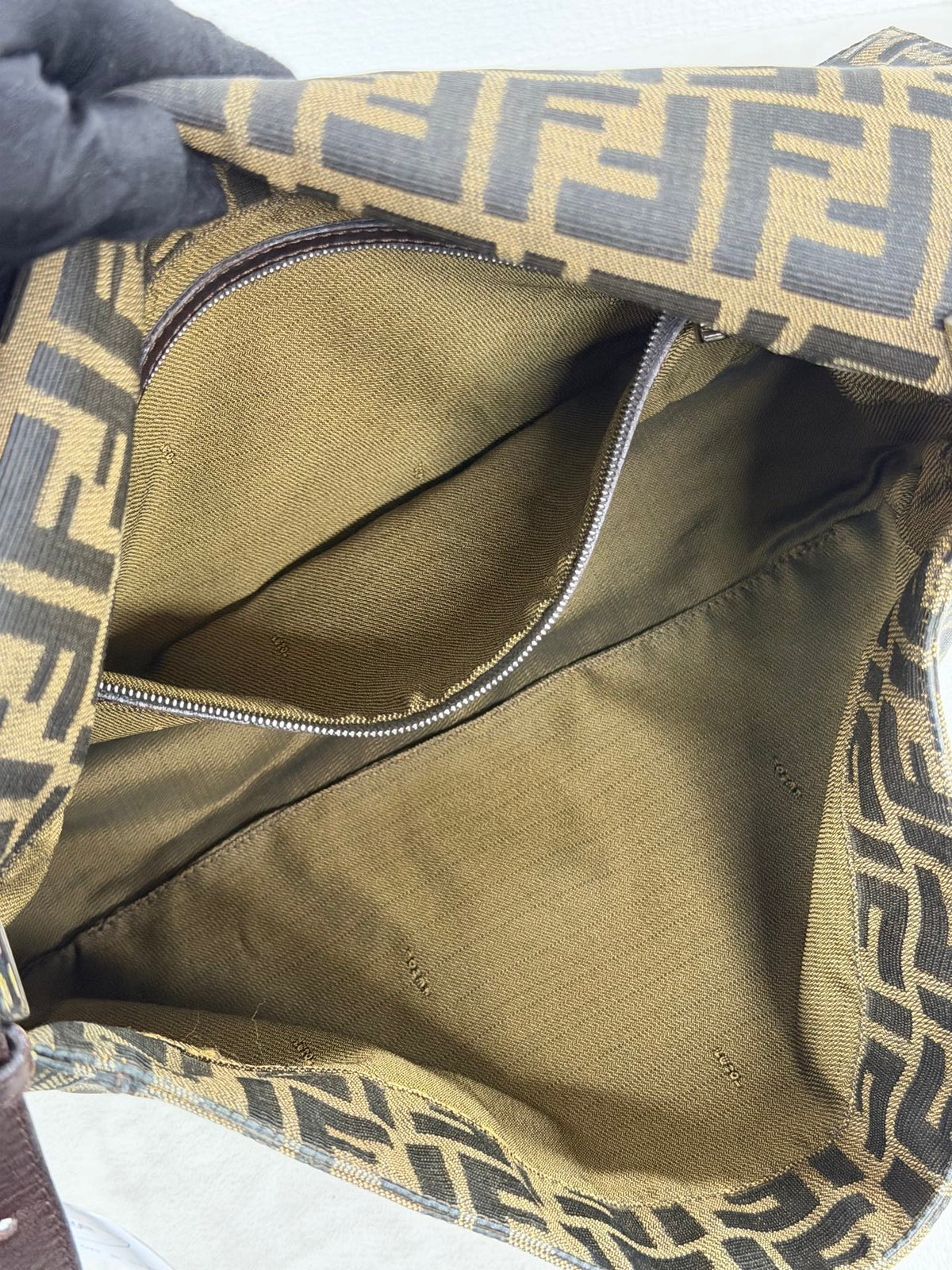FENDI Zucca Maxi Mamma Baguette Flap Bag