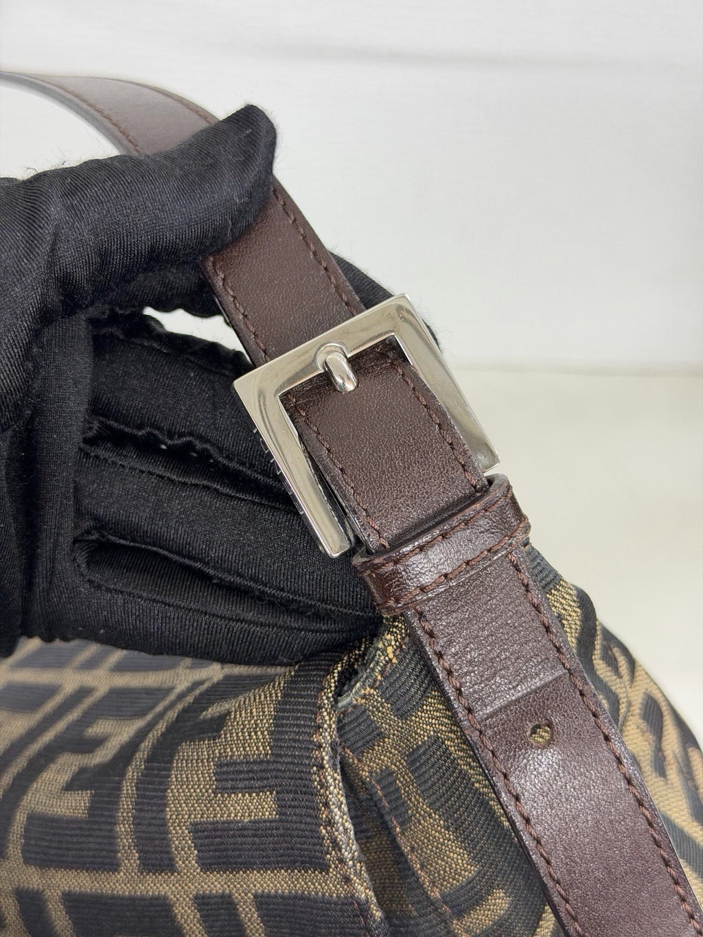 FENDI Zucca Maxi Mamma Baguette Flap Bag