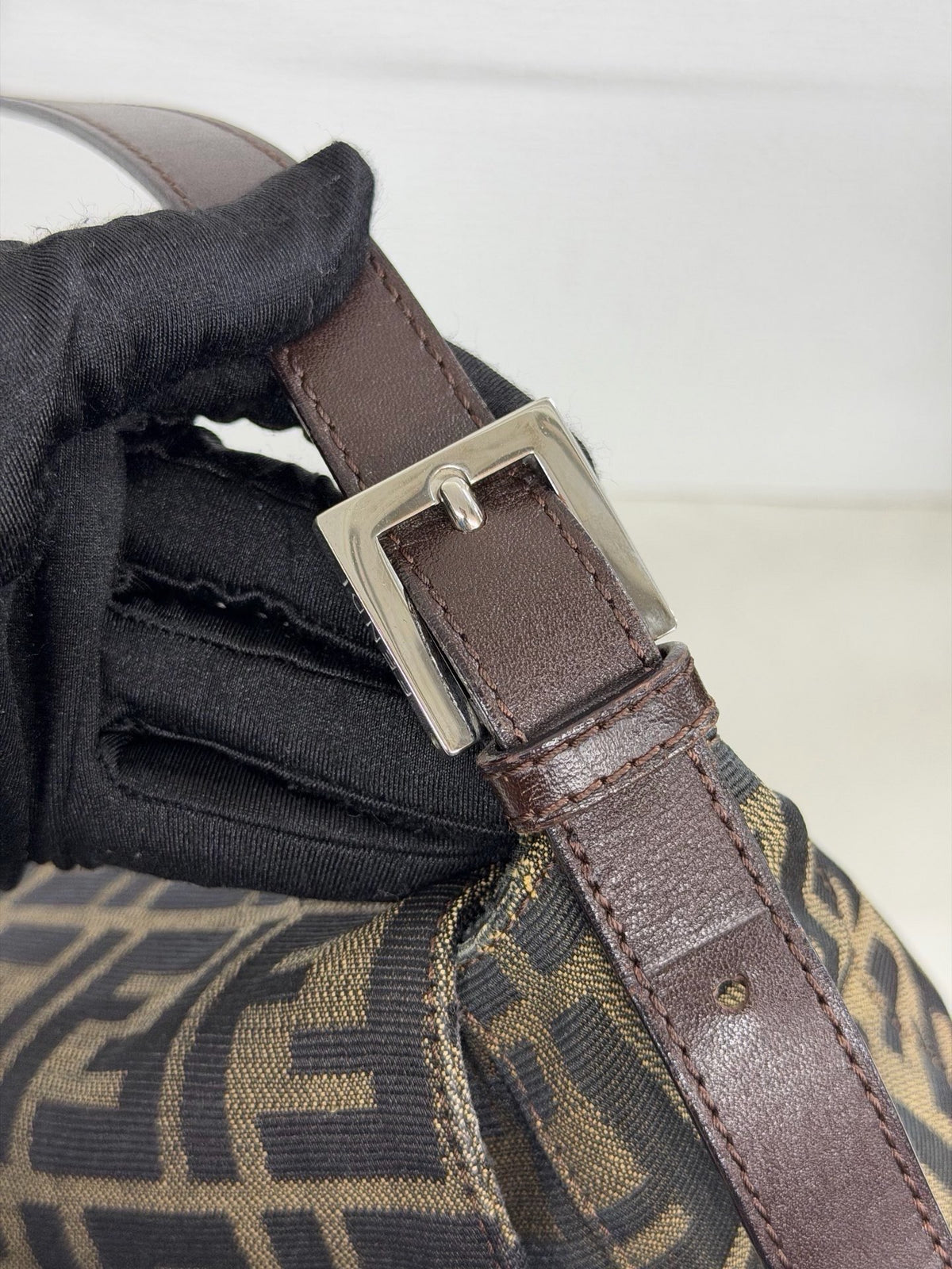 FENDI Zucca Maxi Mamma Baguette Flap Bag