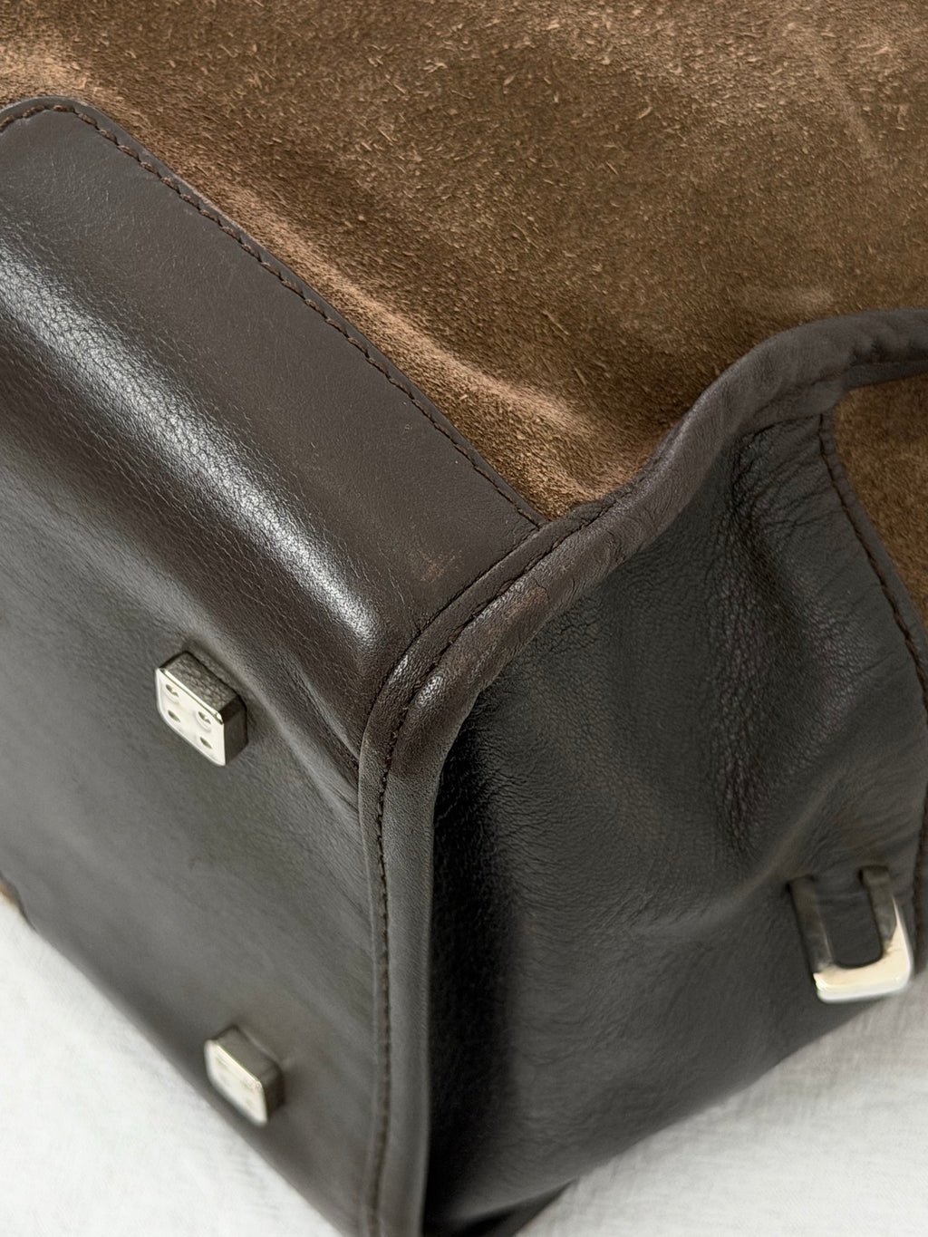LOEWE Suede Amazona Handbag