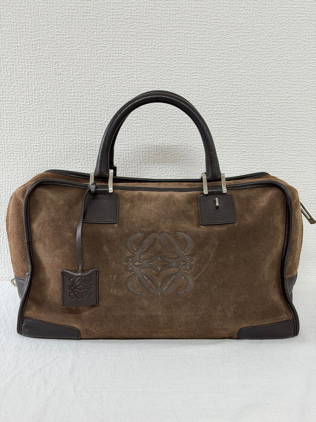 LOEWE Suede Amazona Handbag