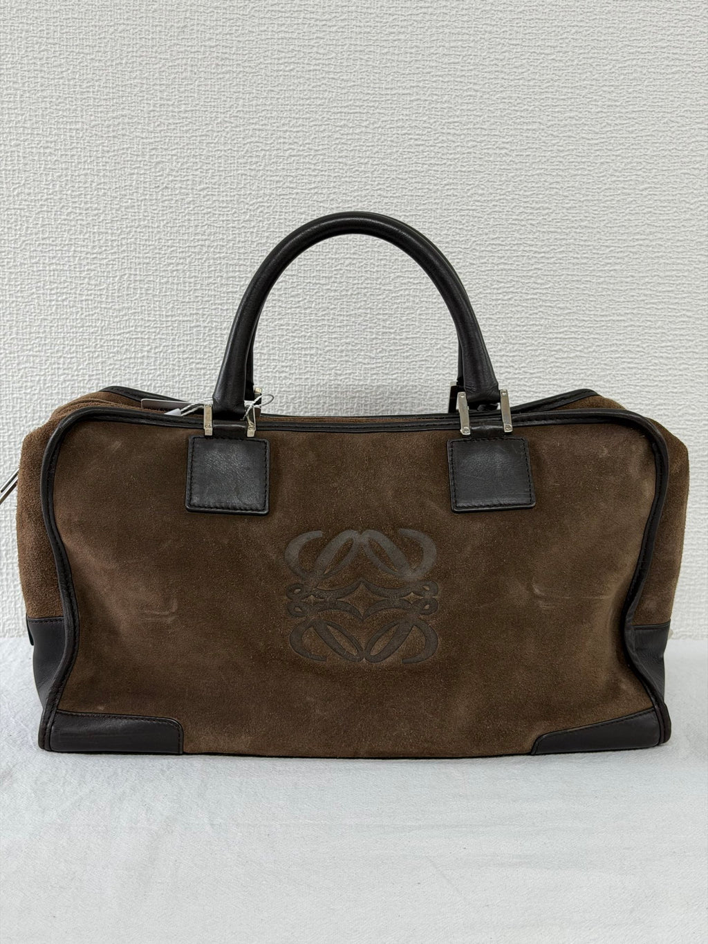 LOEWE Suede Amazona Handbag