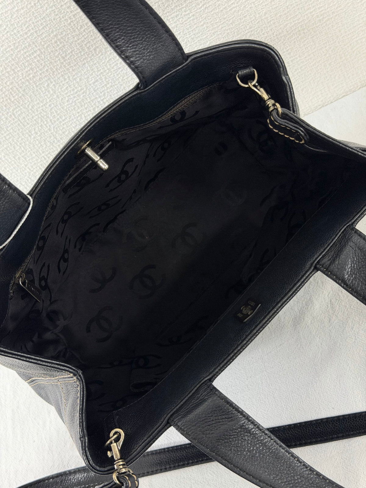 CHANEL Wild Stitch 2-Way Tote Bag