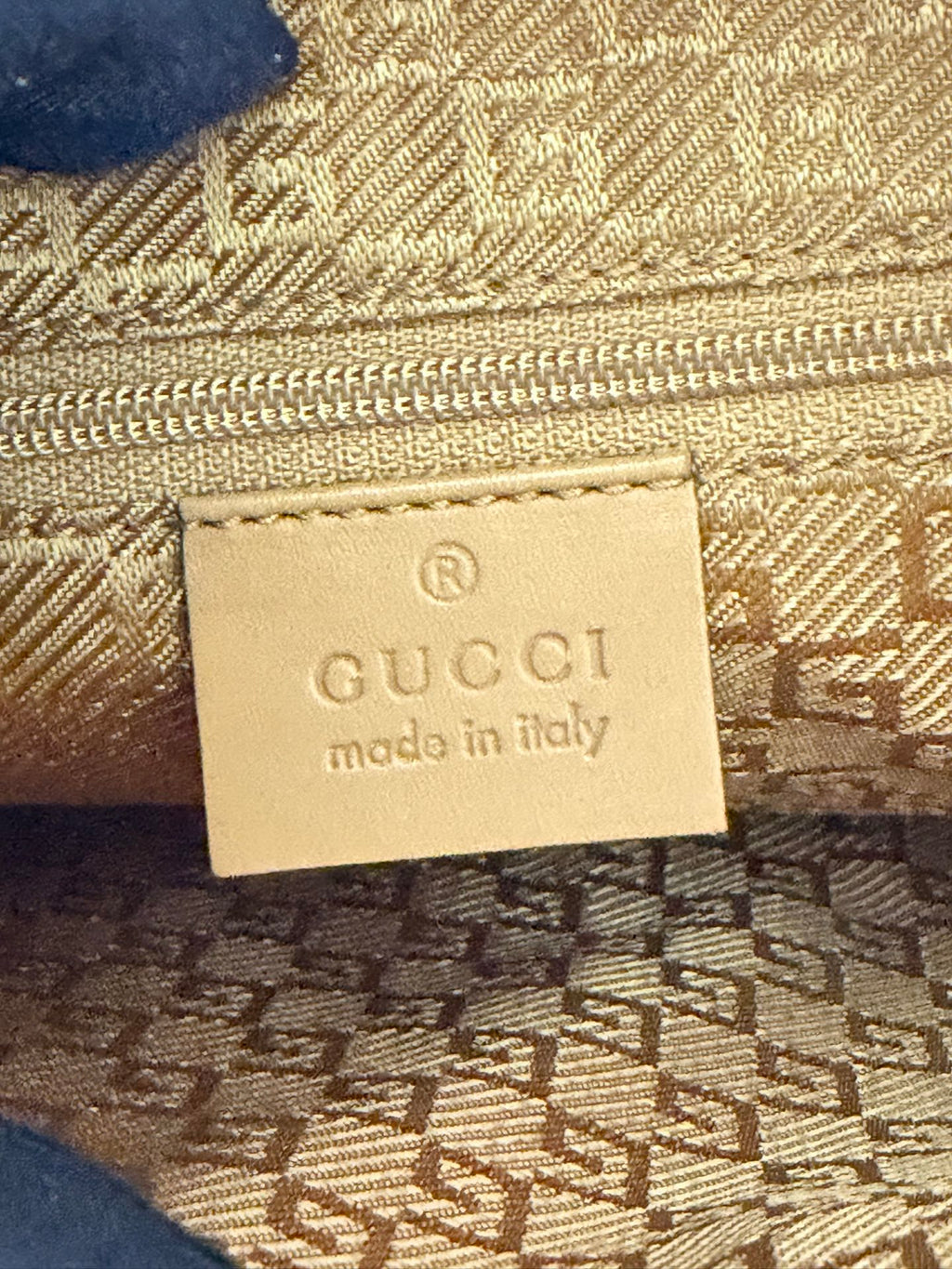 Gucci  Bamboo Jackie Suede Shoulder Bag