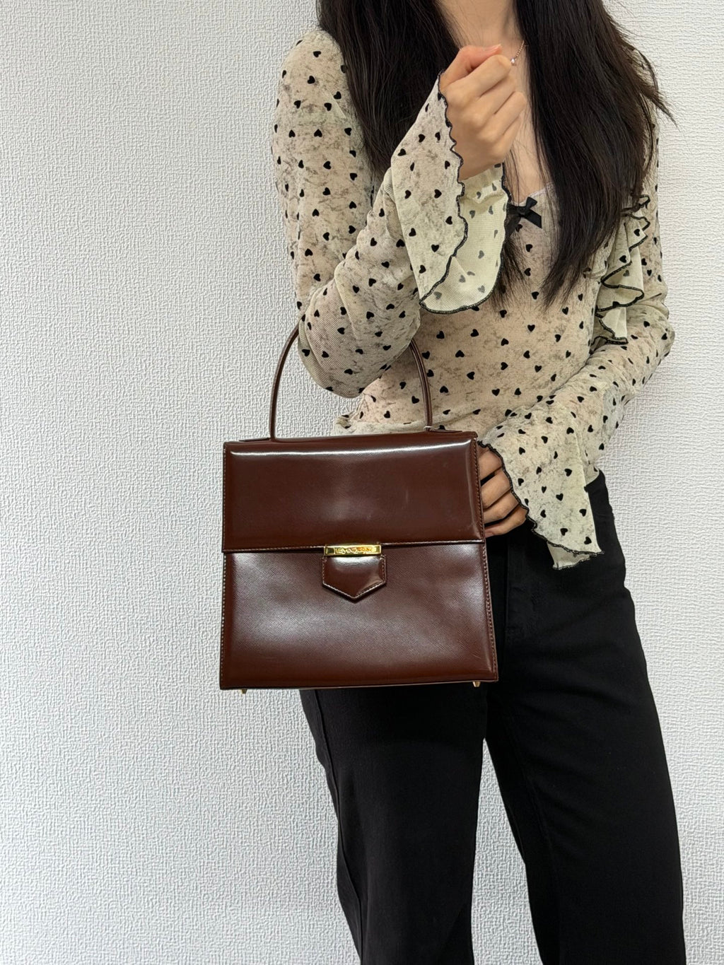 Yves Saint Laurent Box Flap Top Handle Bag