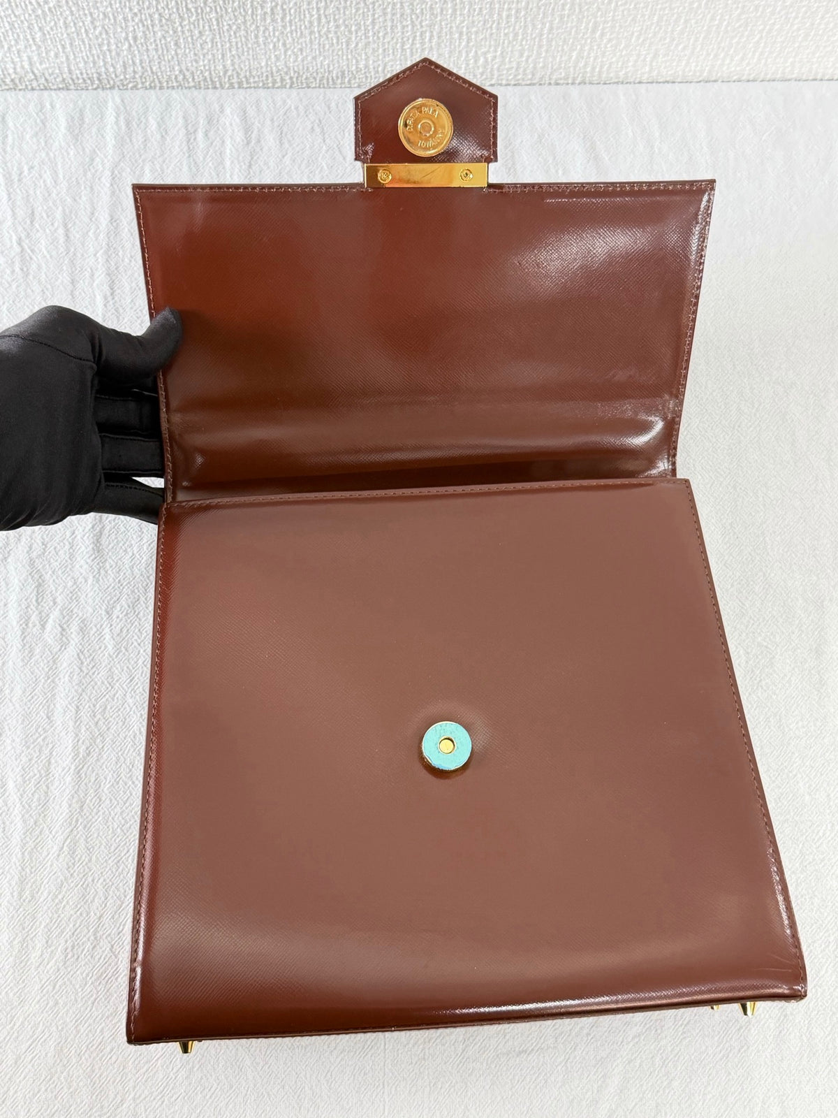 Yves Saint Laurent Box Flap Top Handle Bag