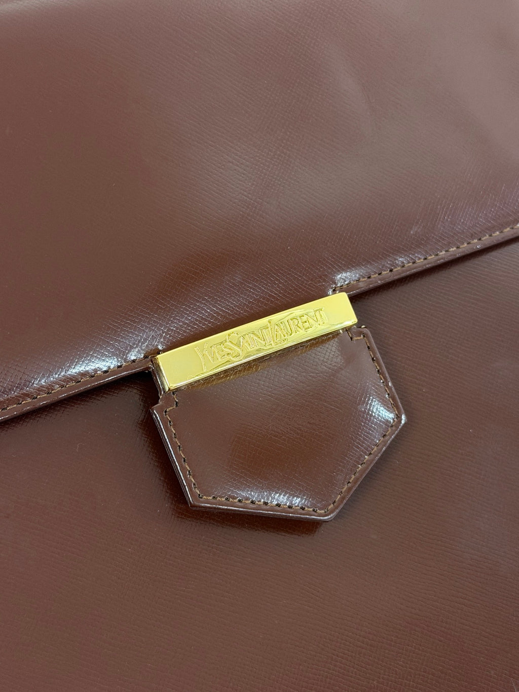 Yves Saint Laurent Box Flap Top Handle Bag