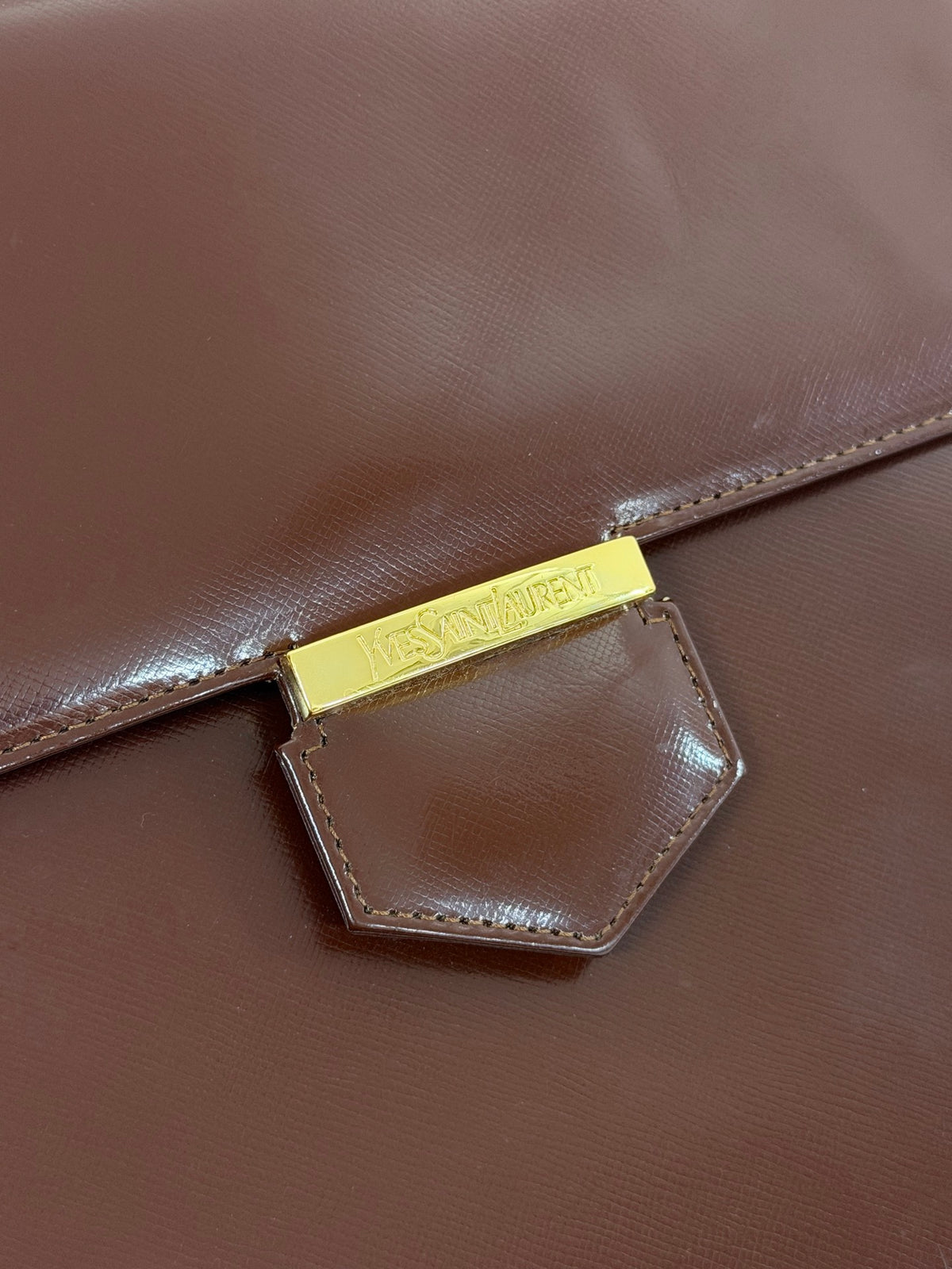 Yves Saint Laurent Box Flap Top Handle Bag