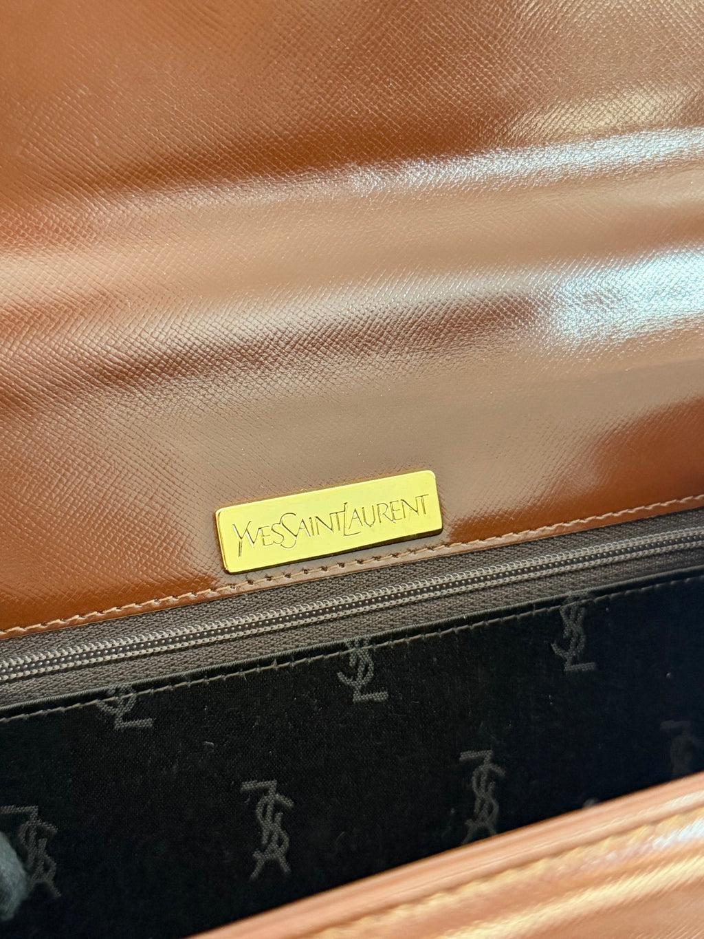Yves Saint Laurent Box Flap Top Handle Bag