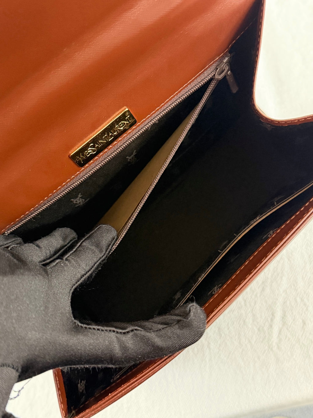 Yves Saint Laurent Box Flap Top Handle Bag