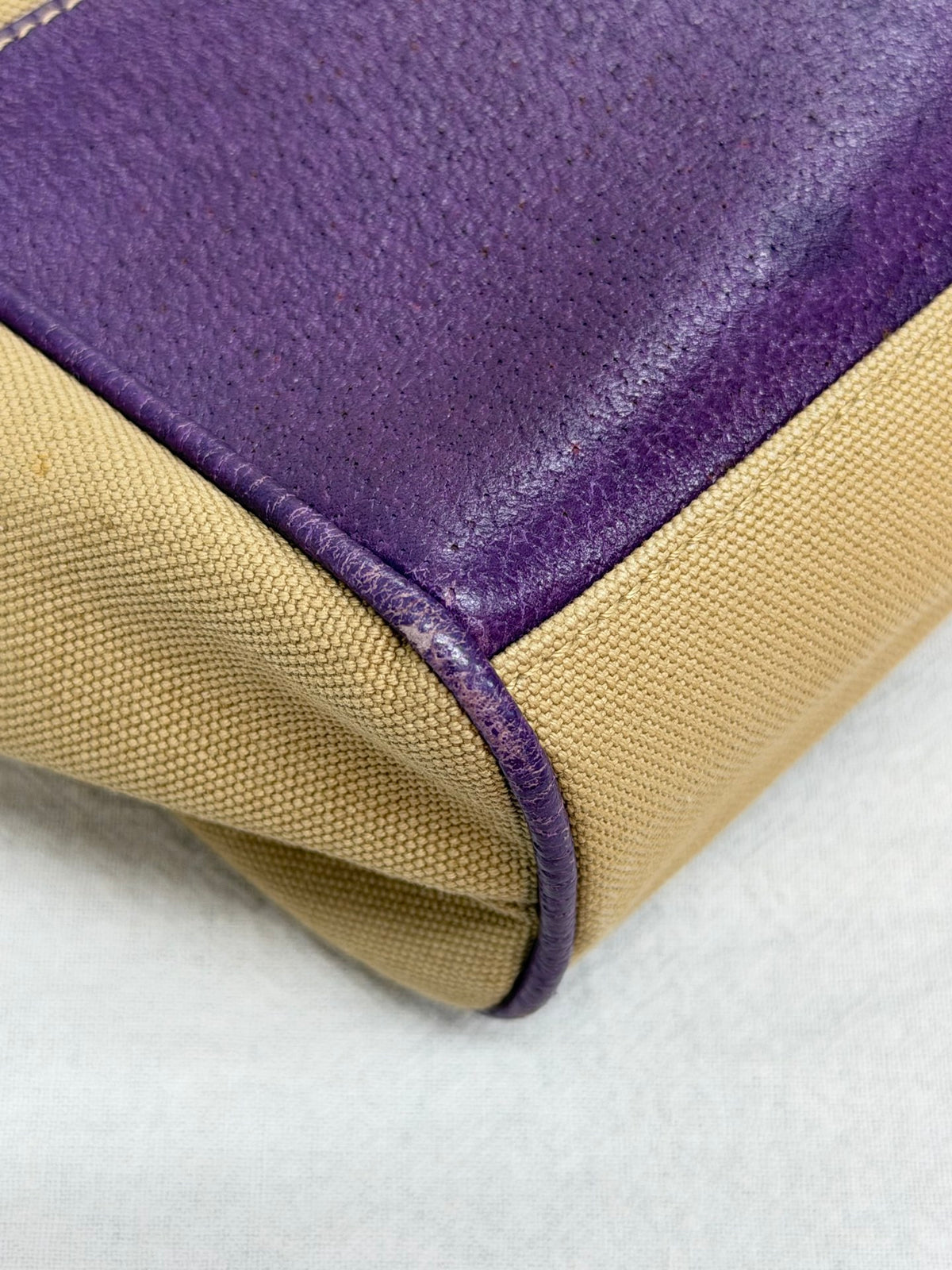 PRADA Canapa Canvas Cinghiale Bowling Bag