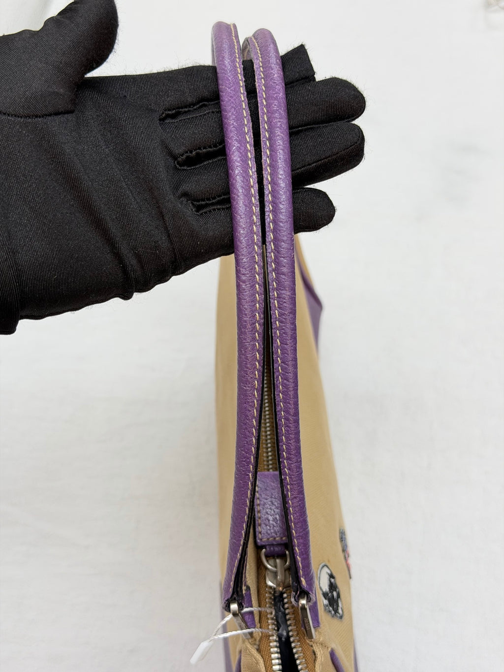 PRADA Canapa Canvas Cinghiale Bowling Bag