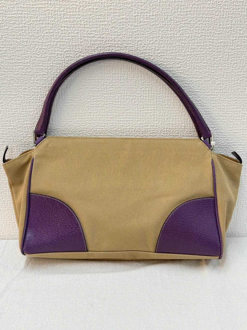 PRADA Canapa Canvas Cinghiale Bowling Bag