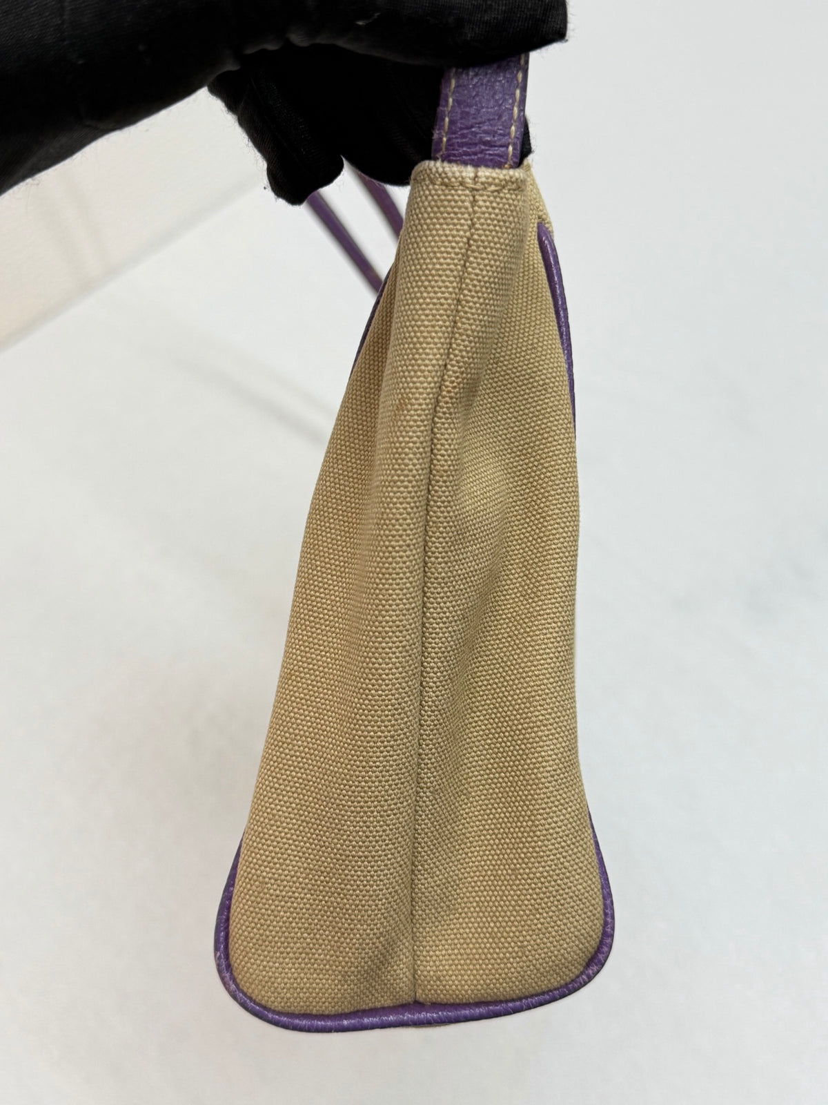 PRADA Canapa Canvas Cinghiale Bowling Bag