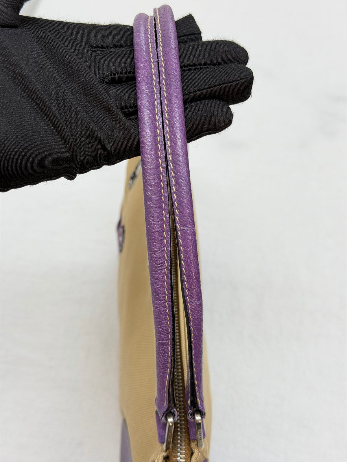 PRADA Canapa Canvas Cinghiale Bowling Bag