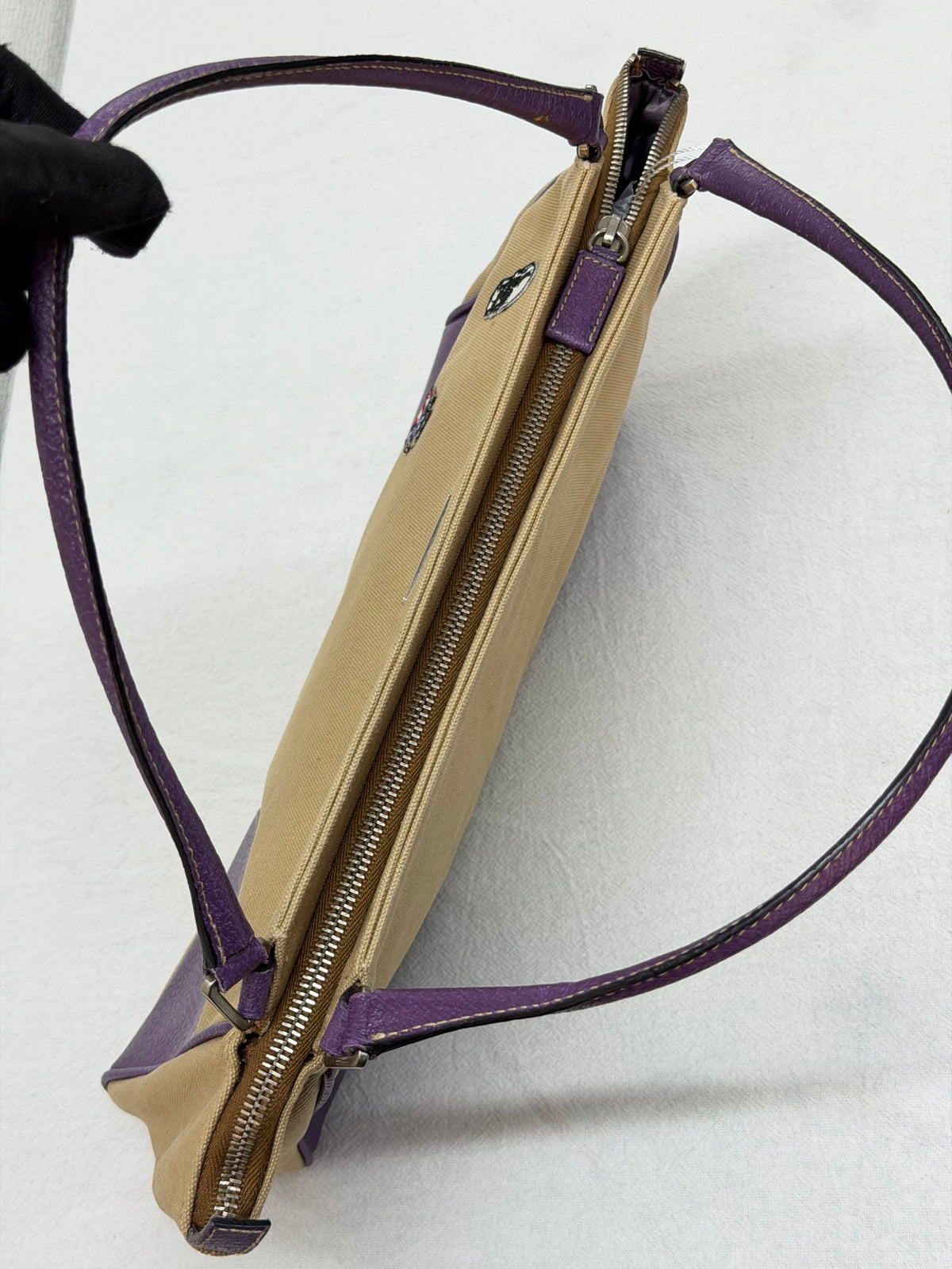 PRADA Canapa Canvas Cinghiale Bowling Bag