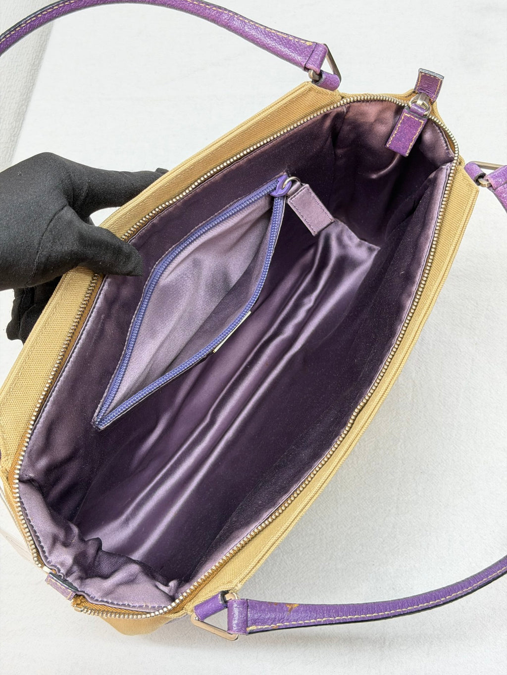 PRADA Canapa Canvas Cinghiale Bowling Bag