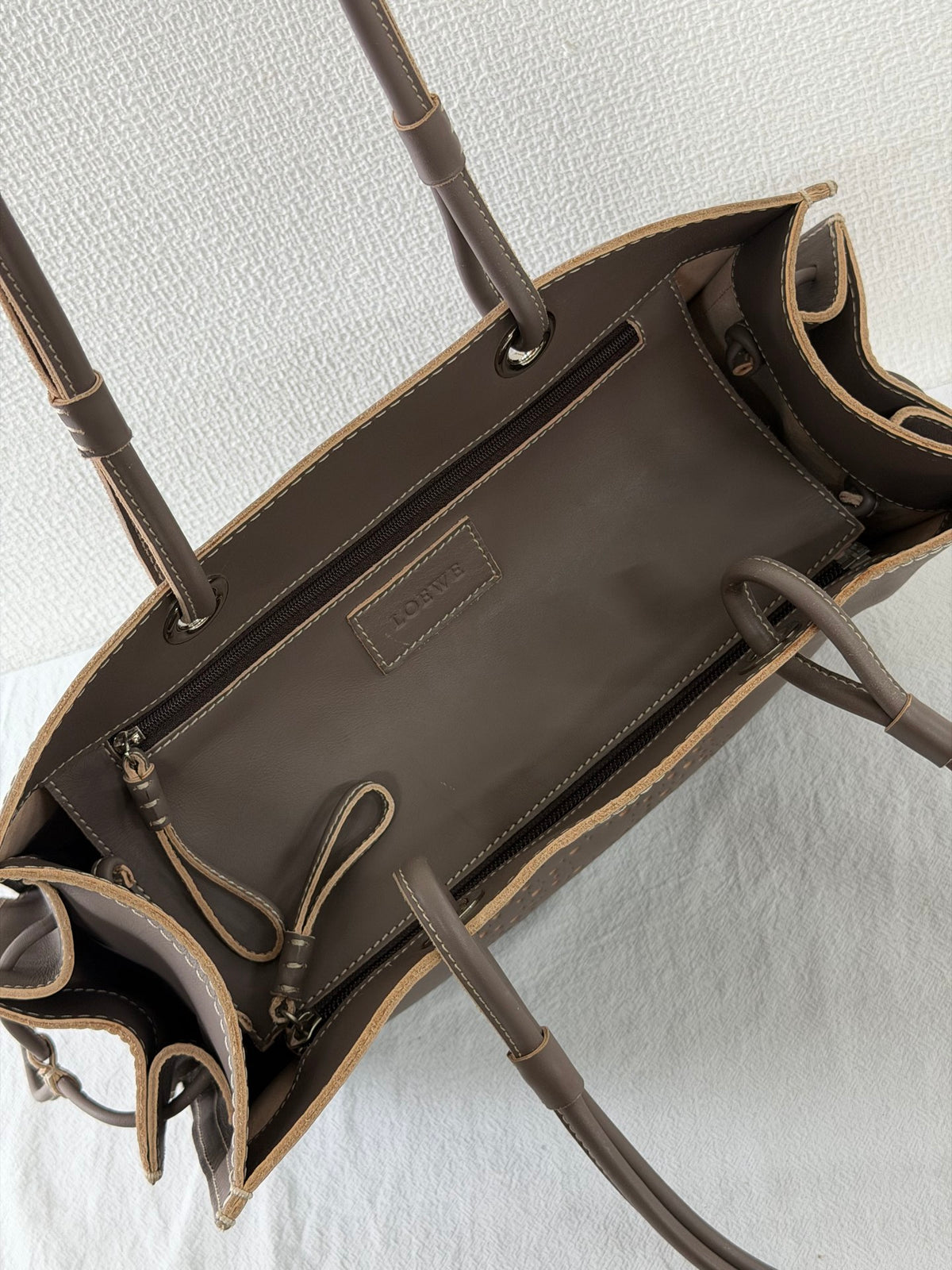 LOEWE Anagram Perforated Shopper Tote bag