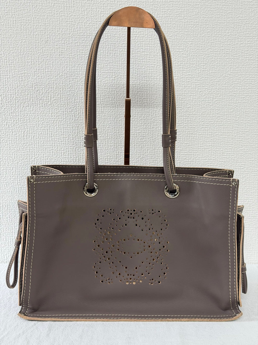 LOEWE Anagram Perforated Shopper Tote bag
