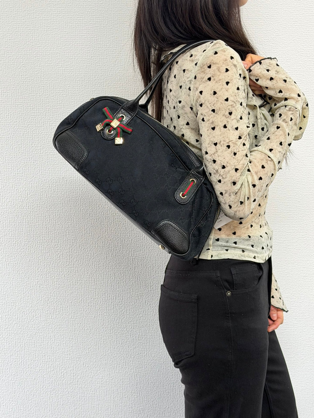 Gucci GG Canvas Princy Boston Shoulder Bag