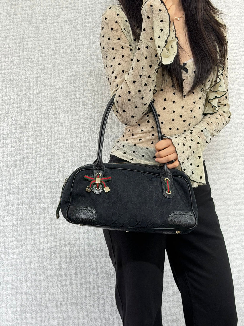 Gucci GG Canvas Princy Boston Shoulder Bag