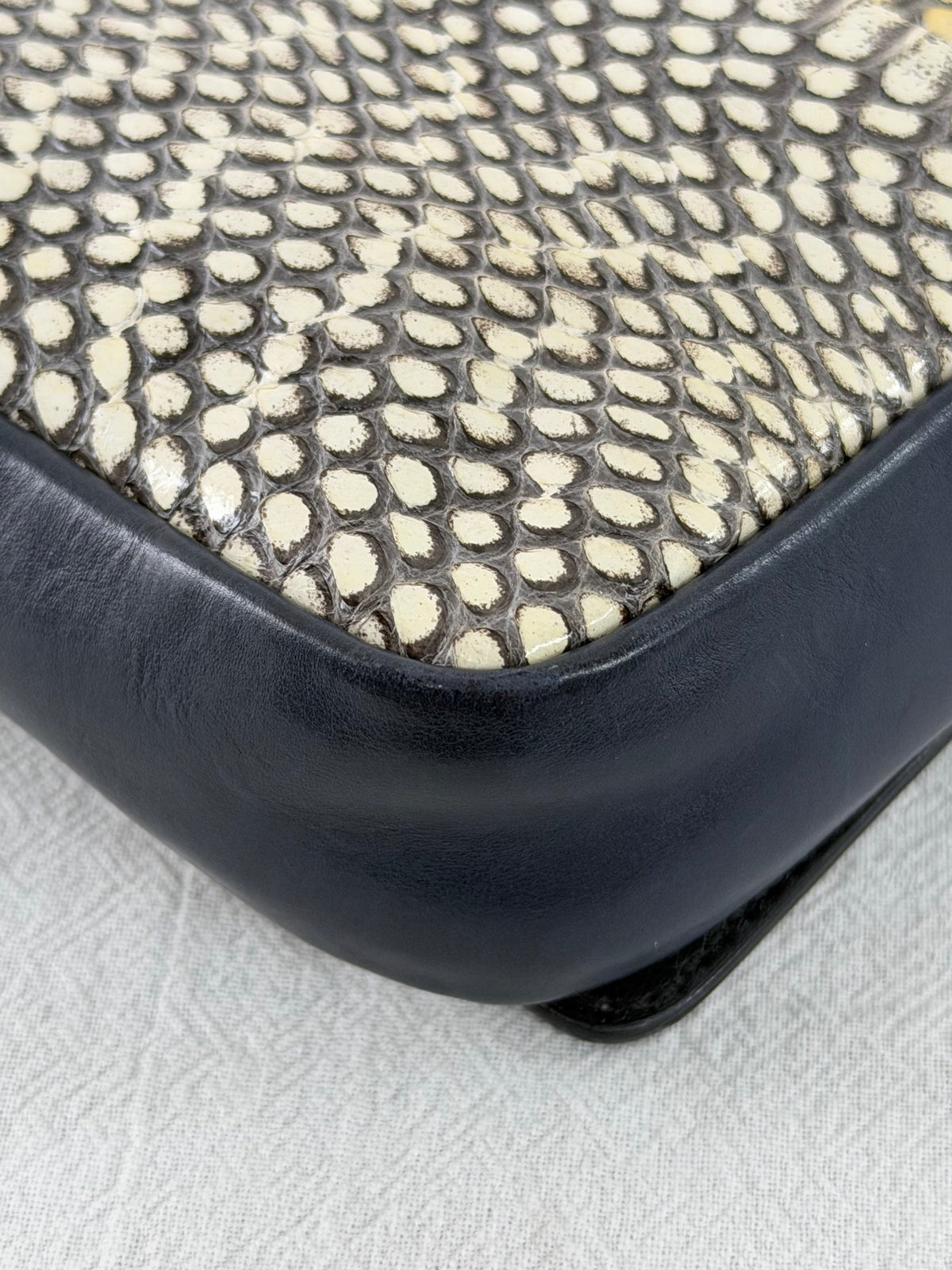 CELINE Python Leather Shoulder Bag