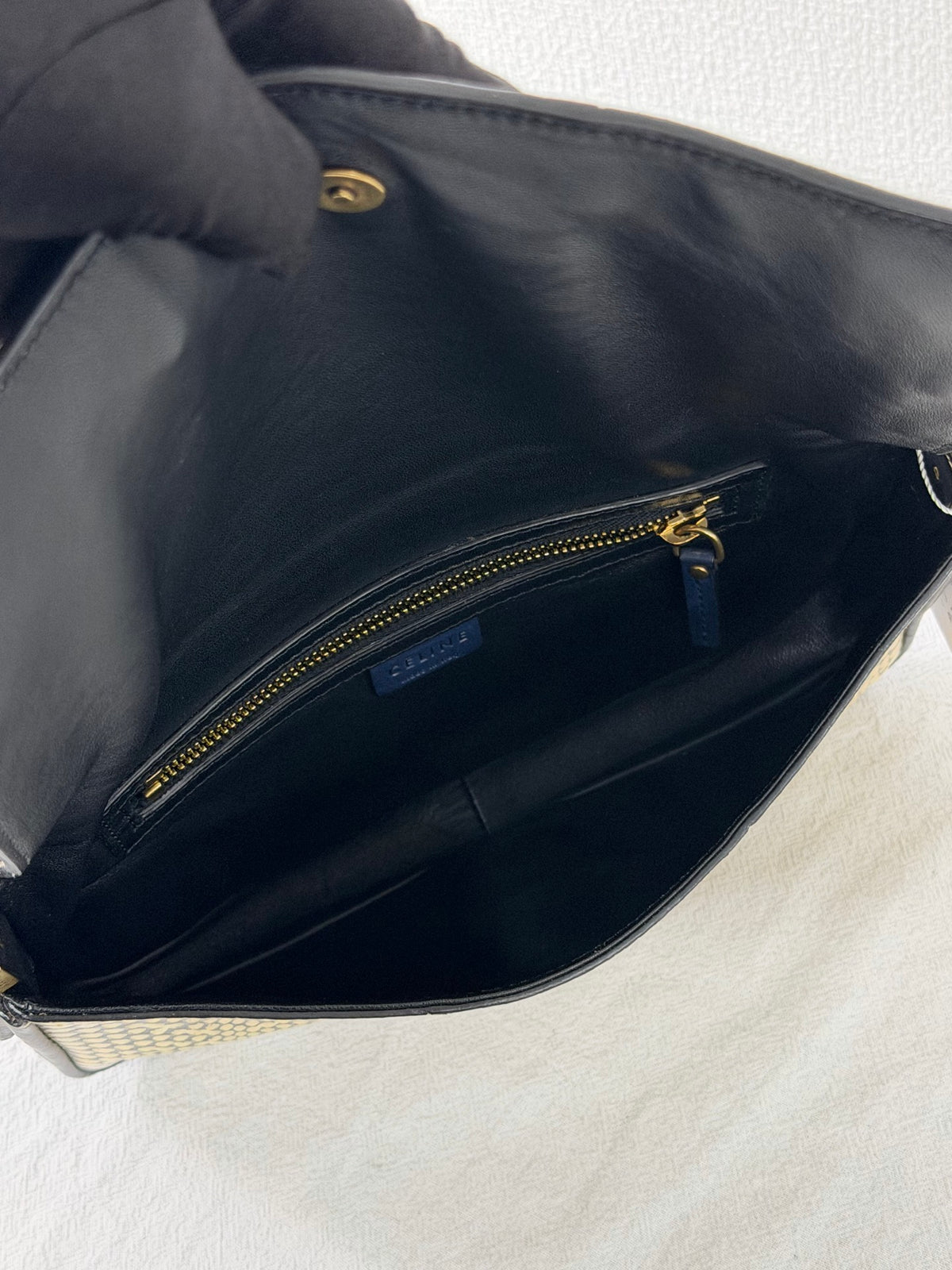 CELINE Python Leather Shoulder Bag