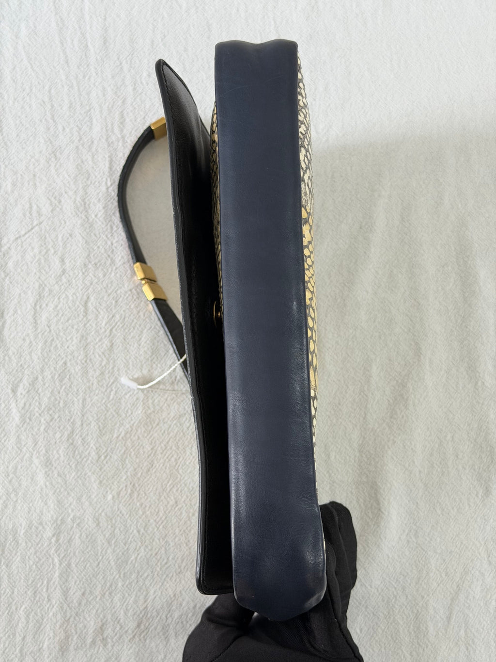 CELINE Python Leather Shoulder Bag