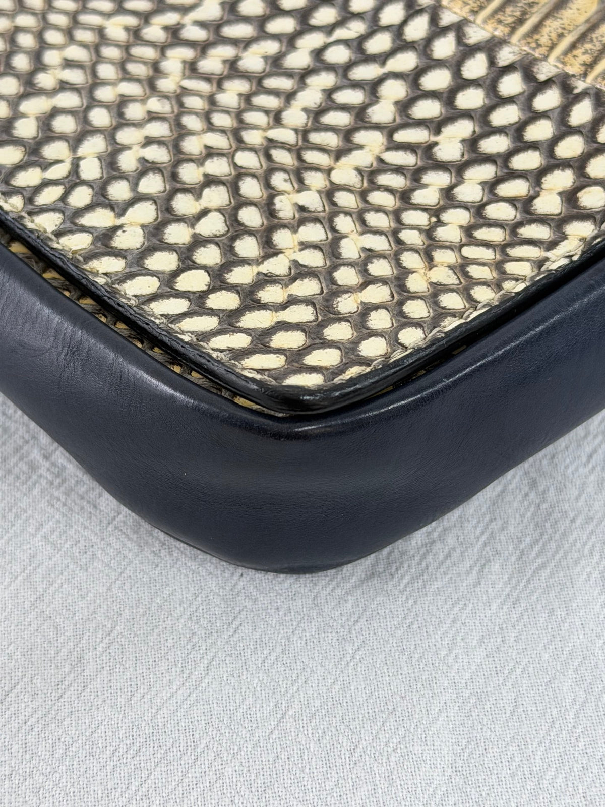 CELINE Python Leather Shoulder Bag