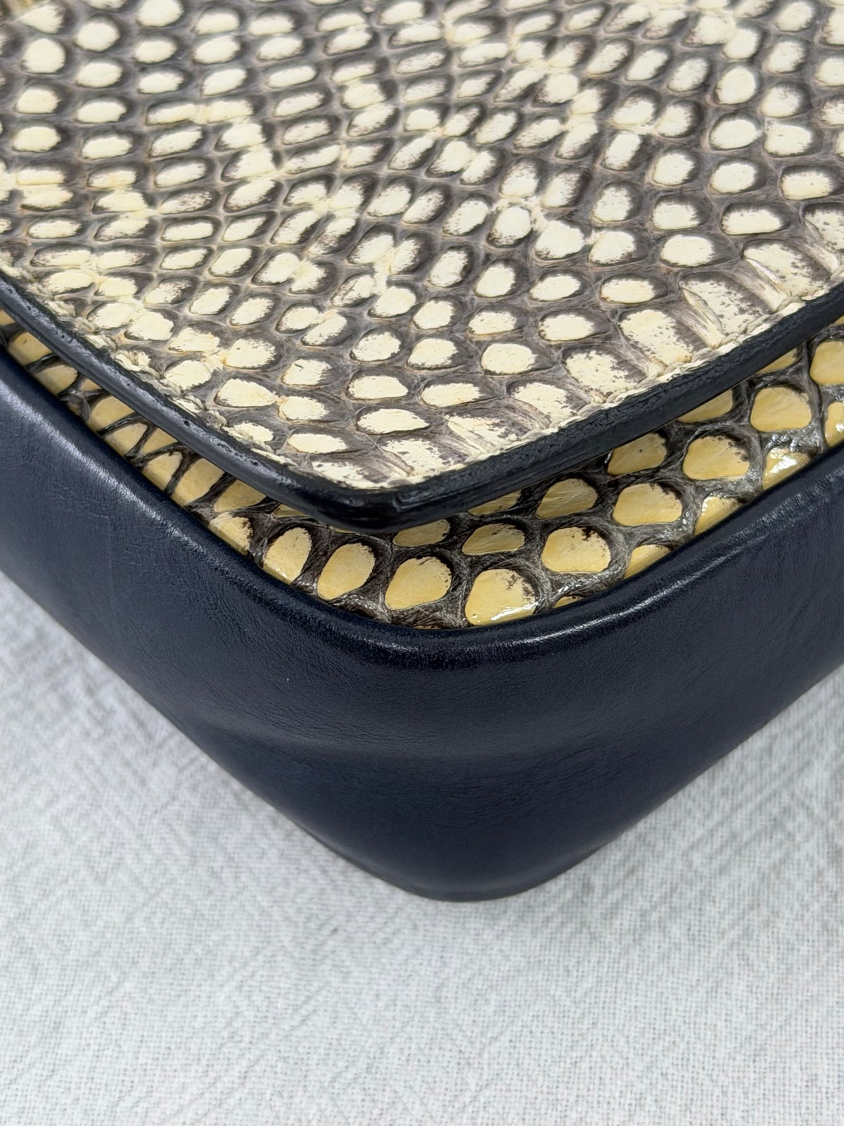 CELINE Python Leather Shoulder Bag