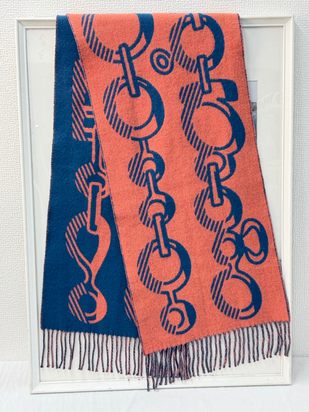 Hermès Casaque Do Ré Boucles Cashmere Scarf