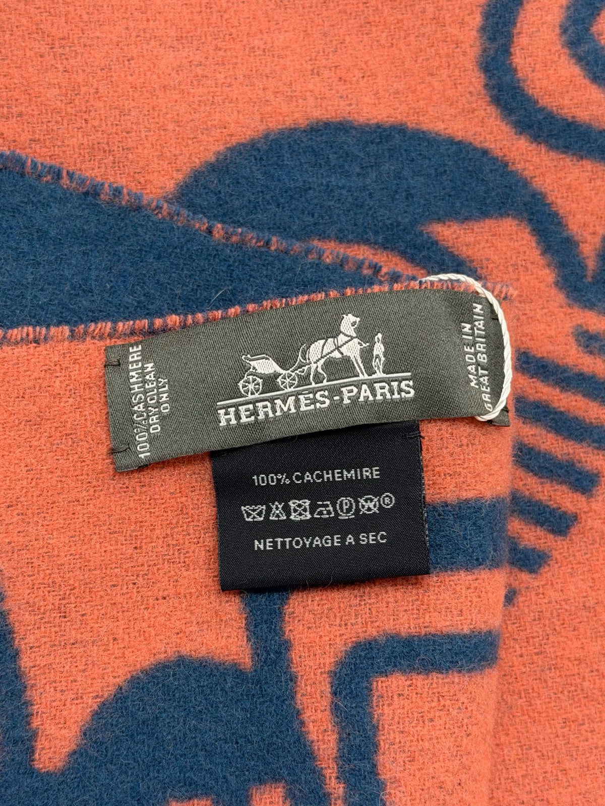 Hermès Casaque Do Ré Boucles Cashmere Scarf