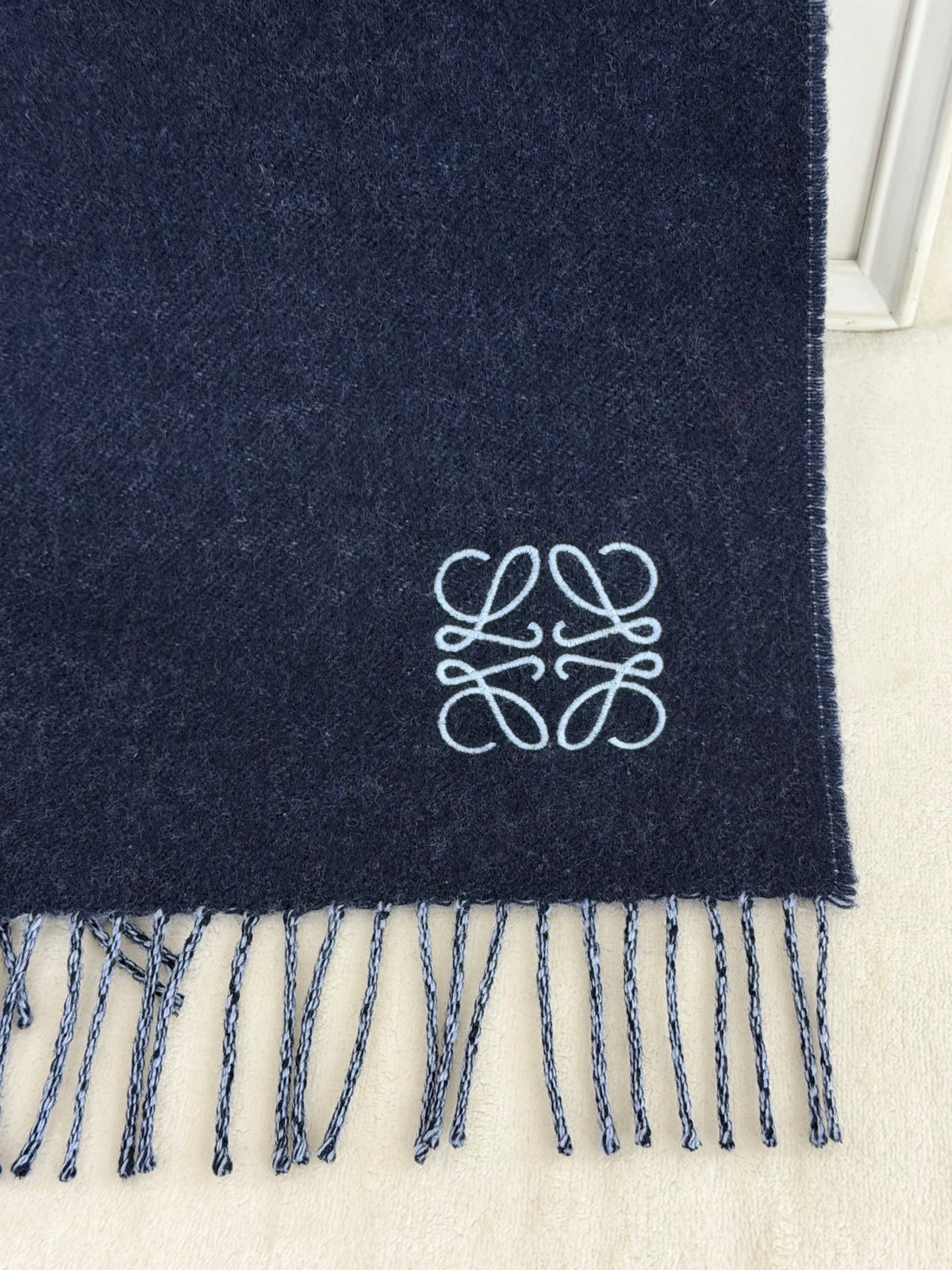 LOEWE Bicolor Anagram Cashmere Scarf