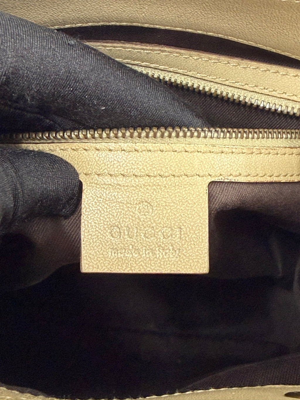 GUCCI  GG Canvas Braided Strap Bucket Shoulder Bag