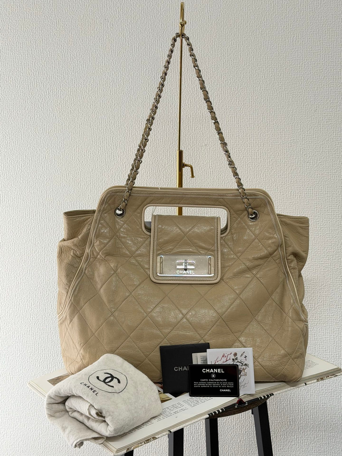 CHANEL  Mademoiselle East/West Accordion Tote Bag