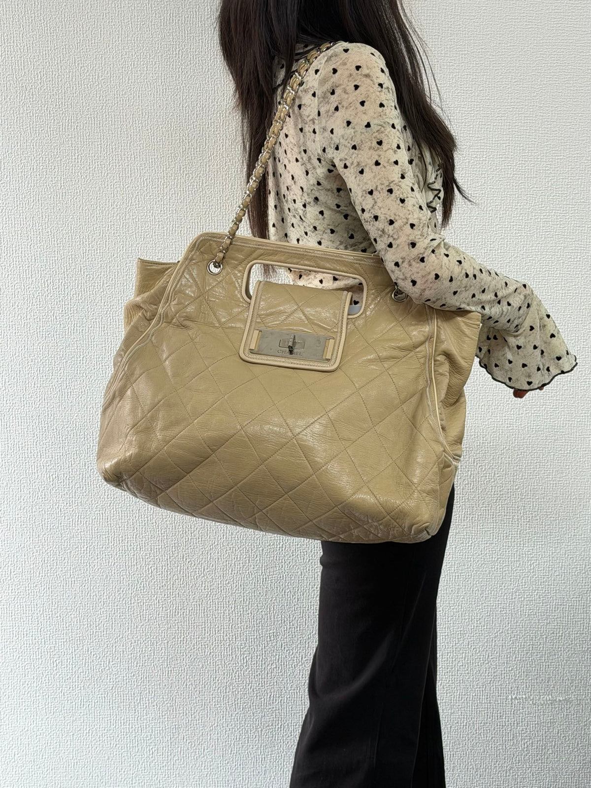 CHANEL  Mademoiselle East/West Accordion Tote Bag