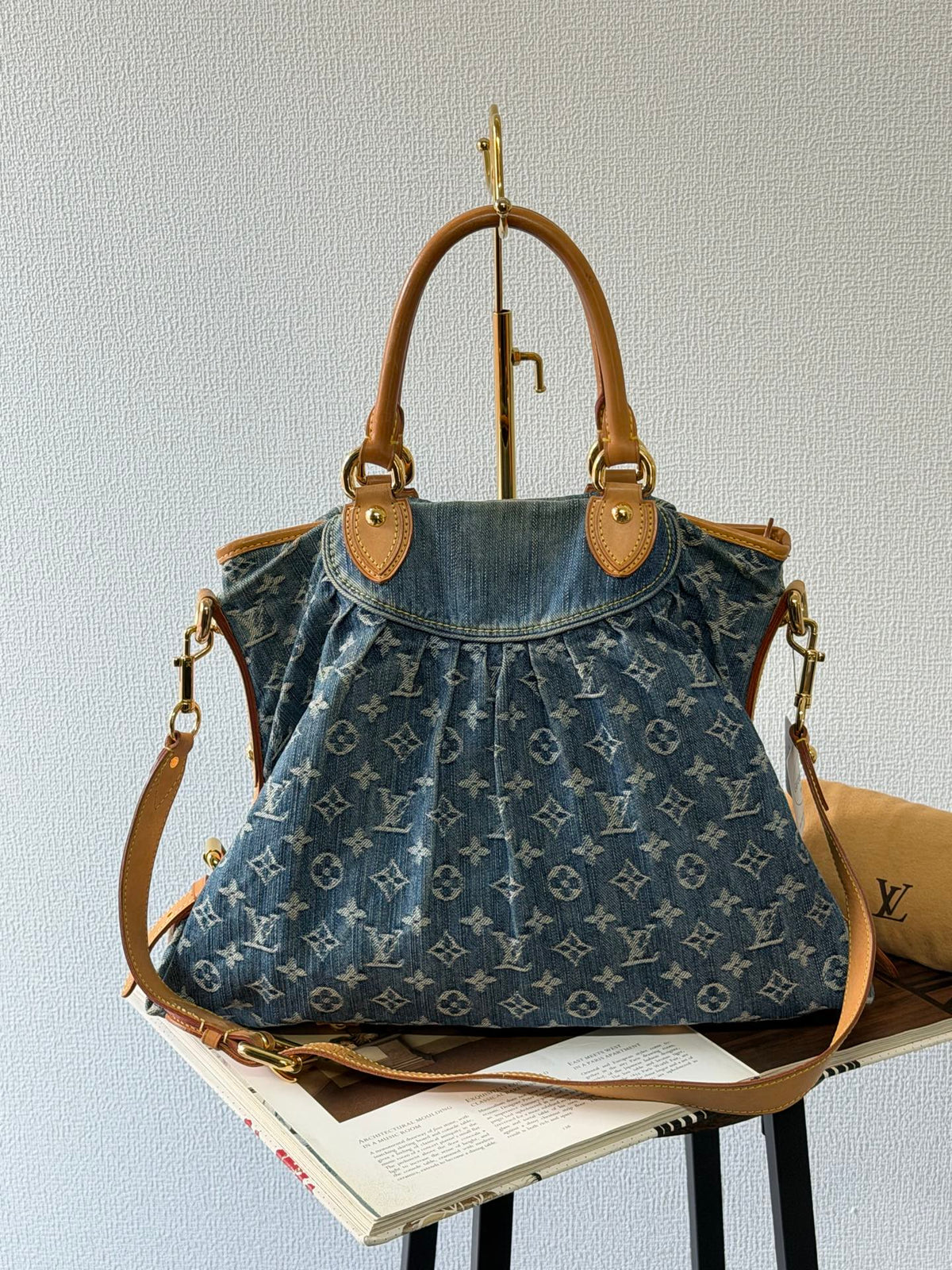LOUIS VUITTON  Monogram Denim Neo Cabby Bag